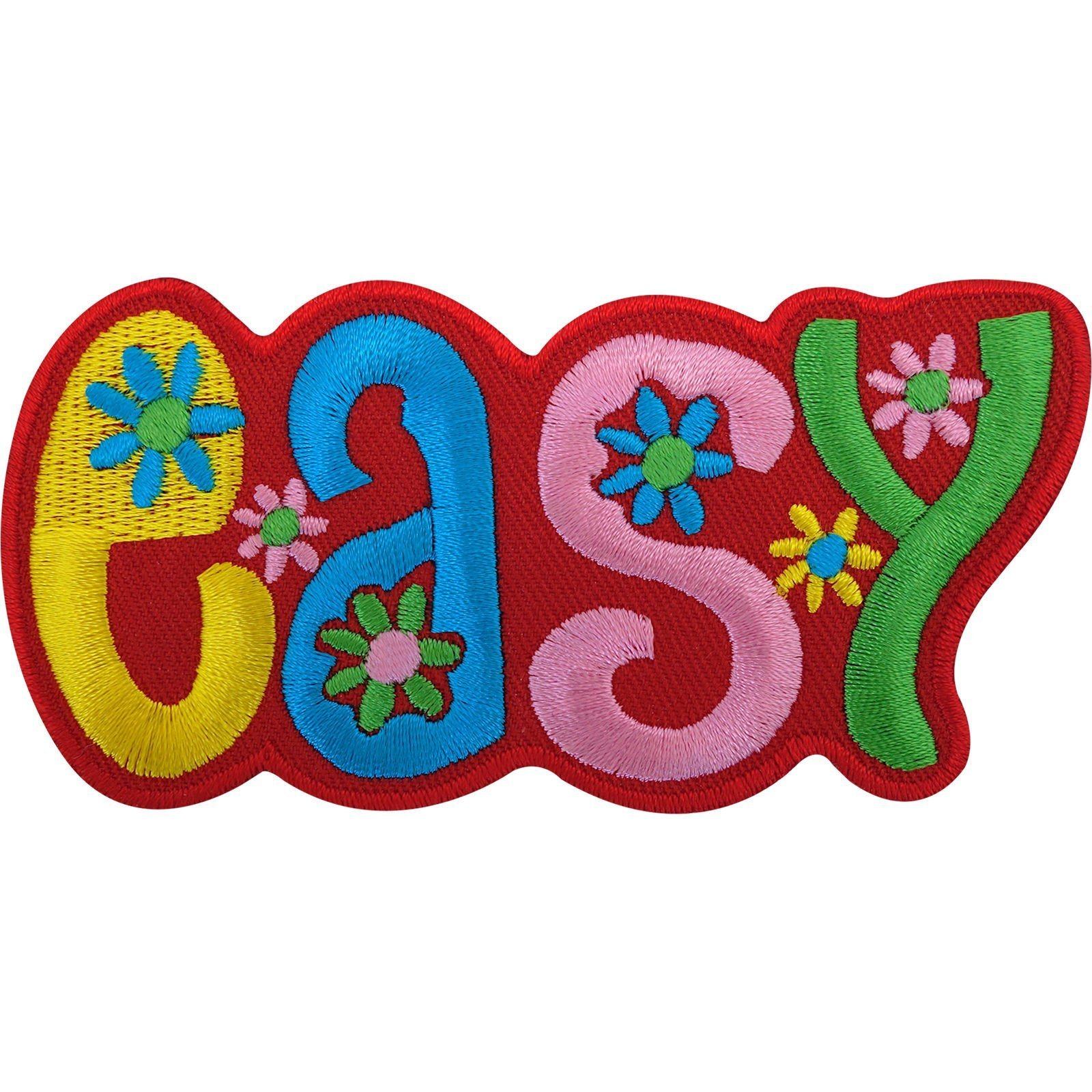 Sewing Patch / Iron On Badge Embroidered Easy for Hippie Bag Hippy Top Trousers