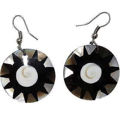 Shiva Eye Shell Round Circle Dangle Drop Hook Earrings Womens Ladies Jewellery Shiva Eye Shell Round Circle Dangle Drop Hook Earrings Womens Ladies Jewellery