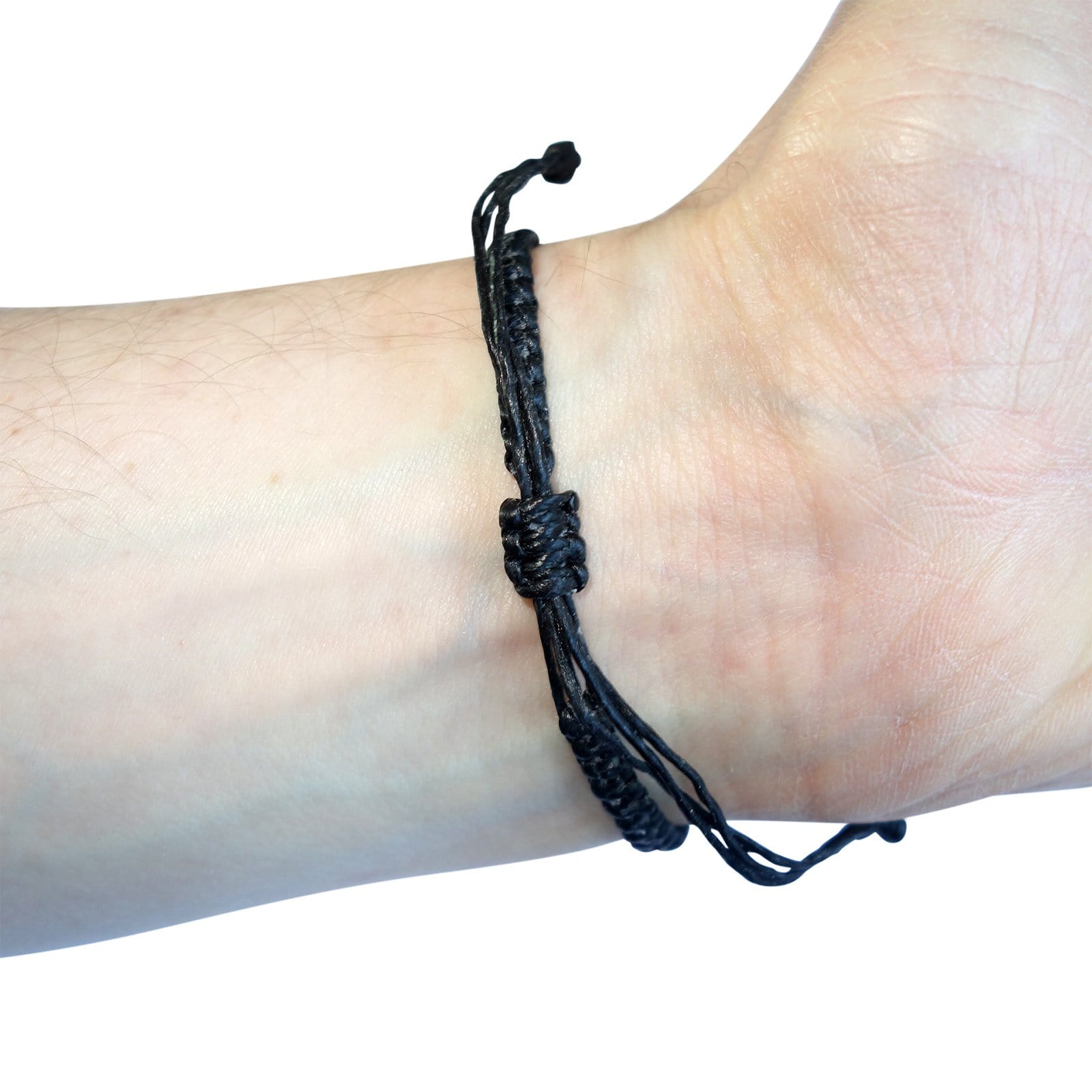 Silver Colour Turtle Bracelet Black Wristband Mens Womens Ladies Kids Boys Girls