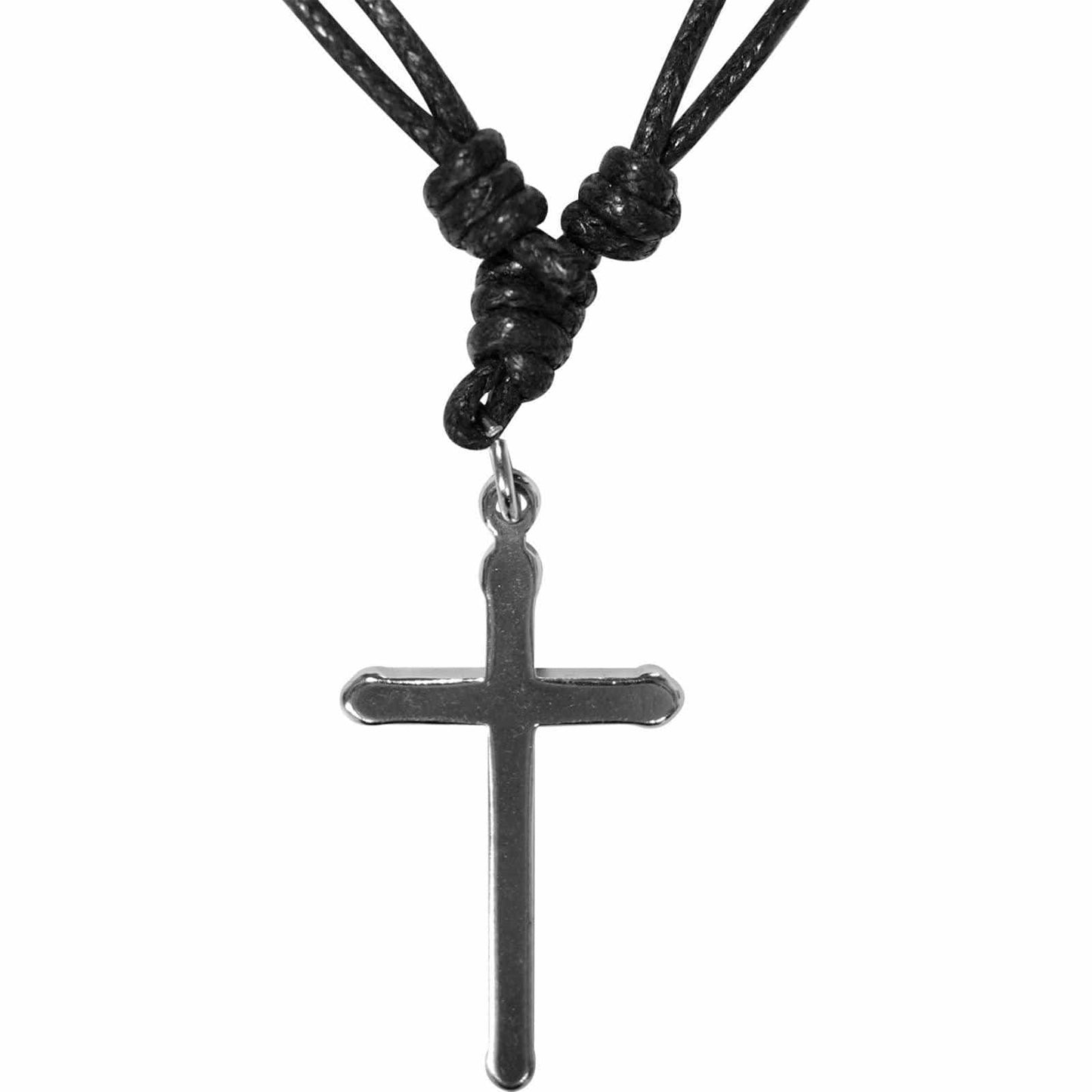 Silver Metal Jesus Crucifix Cross Chain Necklace Pendant Mens Ladies Jewellery