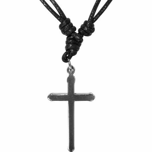 Silver Metal Jesus Crucifix Cross Chain Necklace Pendant Mens Ladies Jewellery