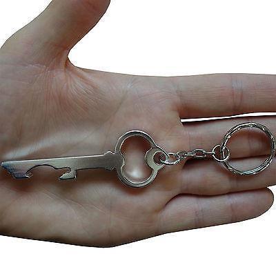 Silver Skeleton Key Ring Chain Fob Bottle Opener Keyring Keychain Party Bag Toy Silver Skeleton Key Ring Chain Fob Bottle Opener Keyring Keychain Party Bag Toy