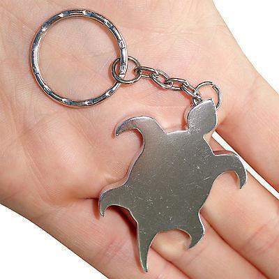 Silver Turtle Key Ring Chain Fob Beer Bottle Opener Keyring Tortoise Keychain Silver Turtle Key Ring Chain Fob Beer Bottle Opener Keyring Tortoise Keychain