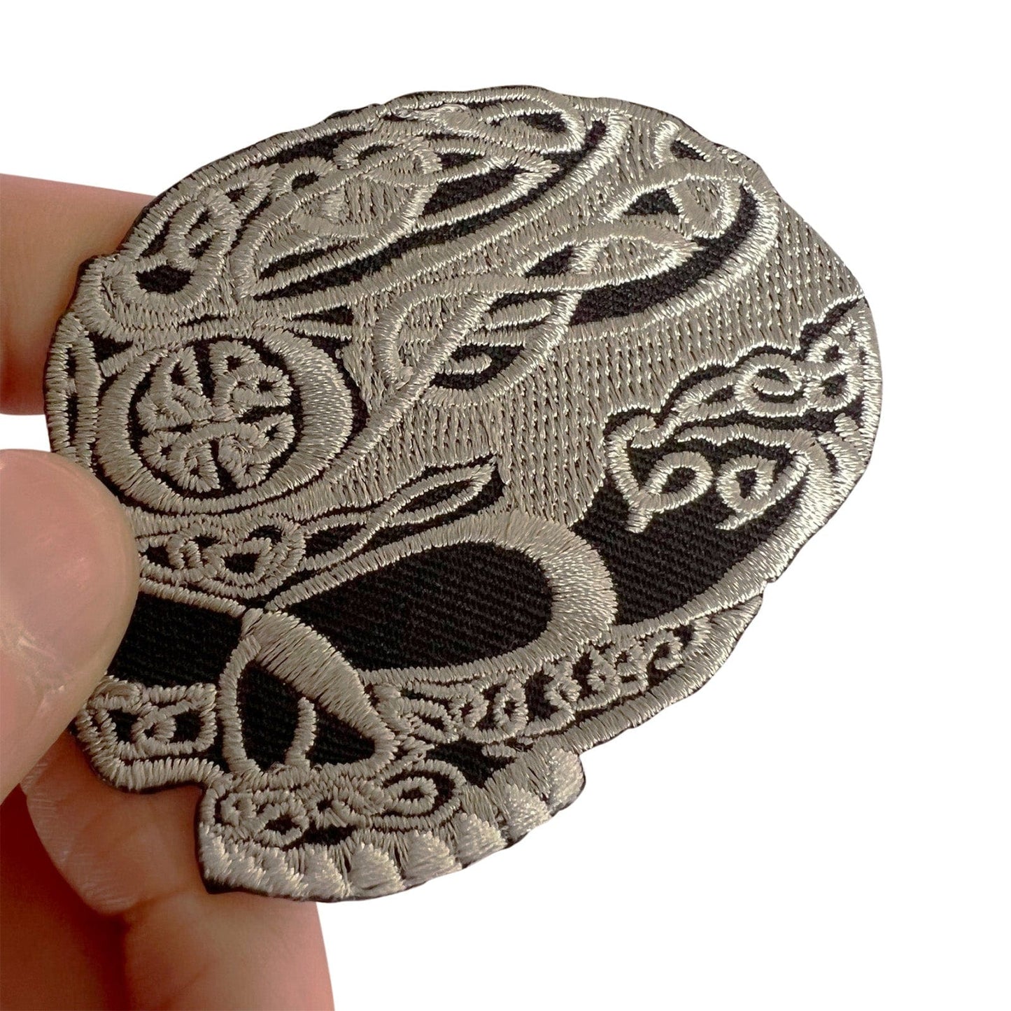 Skull Patch Iron Sew On Clothes Denim Jeans Skirt T Shirt Coat Embroidered Badge