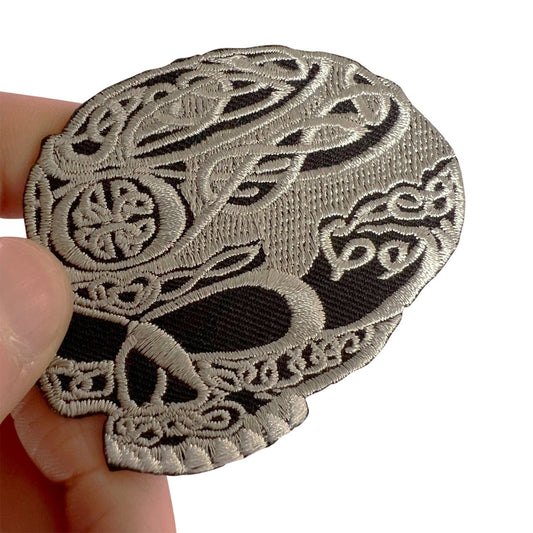 Skull Patch Iron Sew On Clothes Denim Jeans Skirt T Shirt Coat Embroidered Badge
