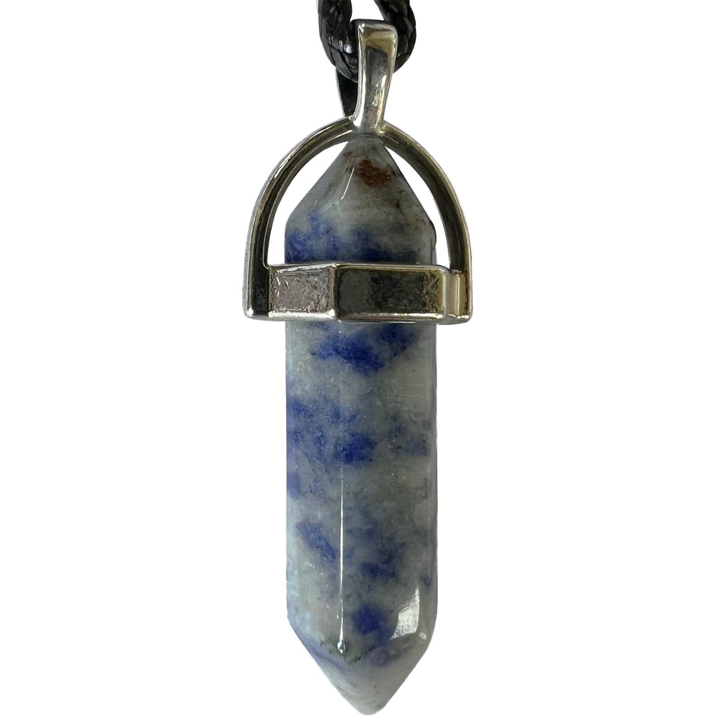 Sodalite Blue Spot Jasper Crystal Necklace Pendant Womens Mens Girls Jewellery