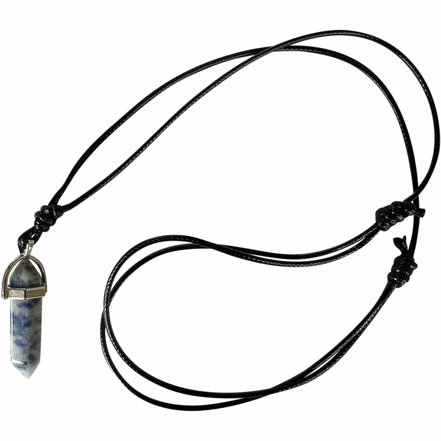 Sodalite Blue Spot Jasper Crystal Necklace Pendant Womens Mens Girls Jewellery