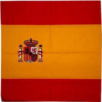 Spain Flag Bandana Spanish Espana Espanol Bandanna Headband Football Scarf Hat