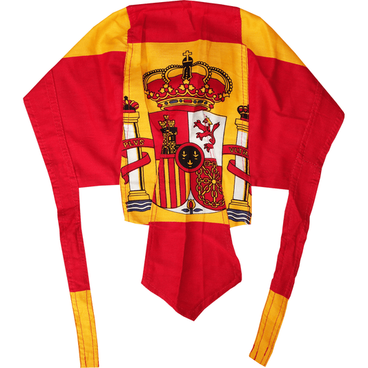 Spain Flag Bandana Zandana Biker Motorcycle Motorbike Chef Hat Cap Head Scarf