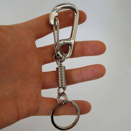 Strong Metal Carabiner Keyring Key Ring Chain Dog Collar Lead Spring Snap Clip Strong Metal Carabiner Keyring Key Ring Chain Dog Collar Lead Spring Snap Clip