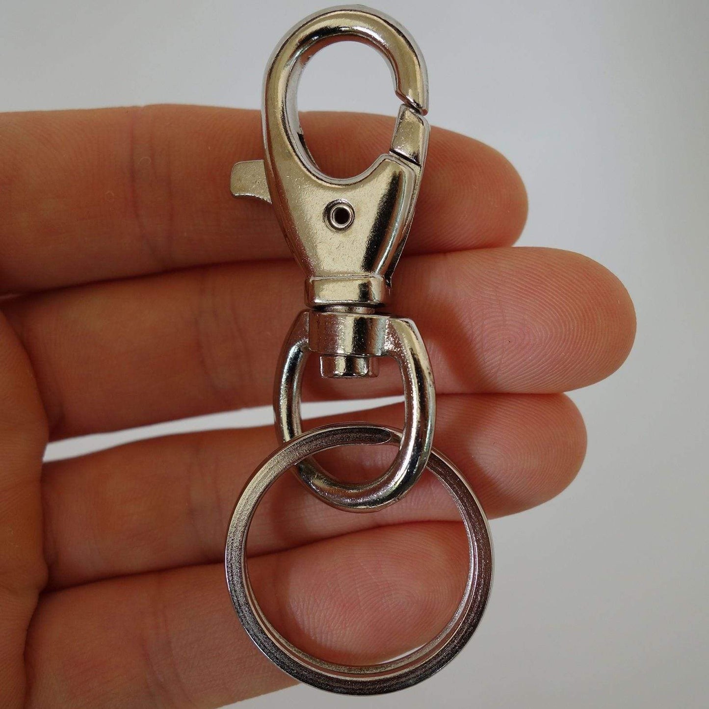 Strong Metal Keyring Keychain Key Holder Ring Chain Fob Mens Womens Girls Boys Strong Metal Keyring Keychain Key Holder Ring Chain Fob Mens Womens Girls Boys