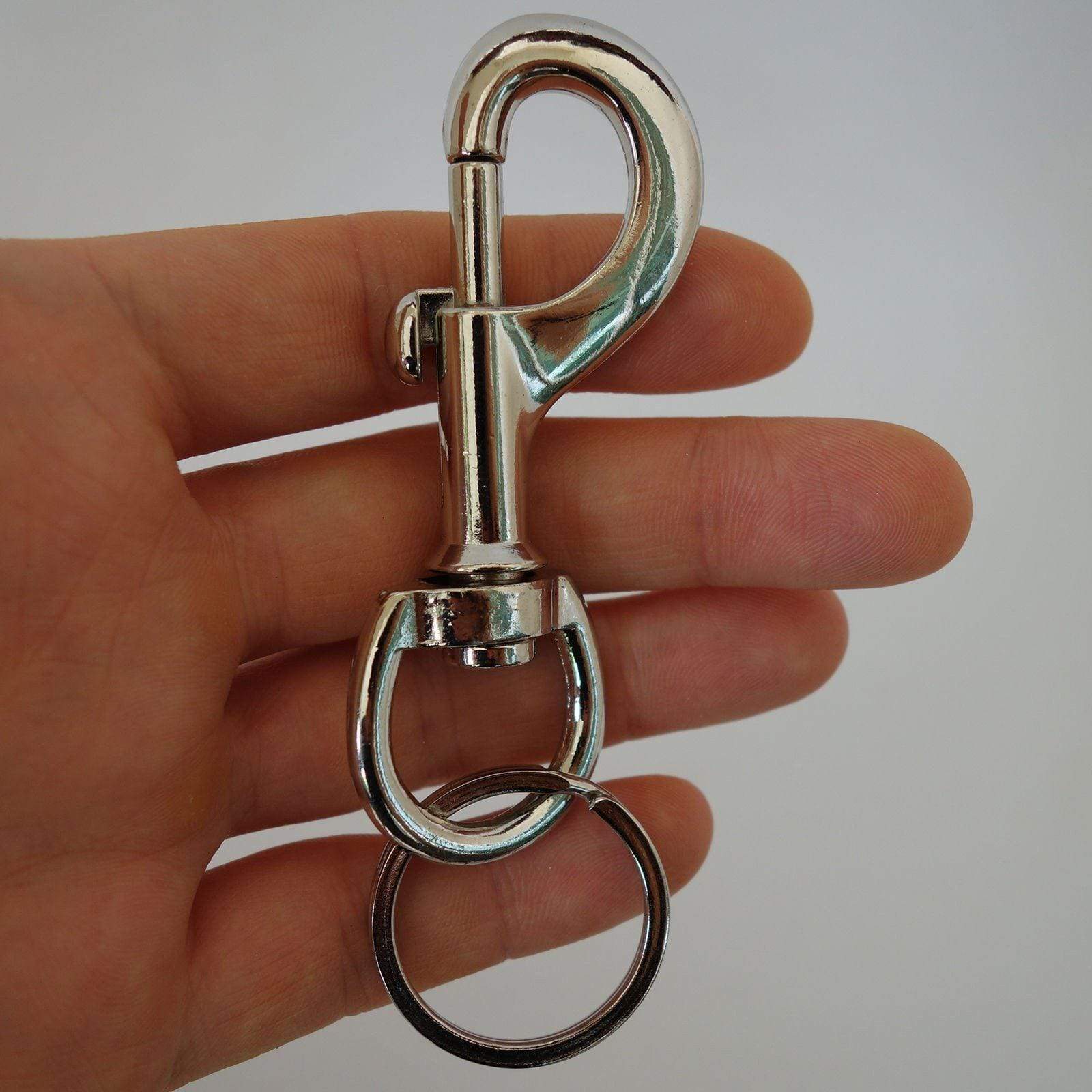 Strong Metal Keyring Keychain Key Ring Chain Dog Collar Lead Leash Harness Clip Strong Metal Keyring Keychain Key Ring Chain Dog Collar Lead Leash Harness Clip