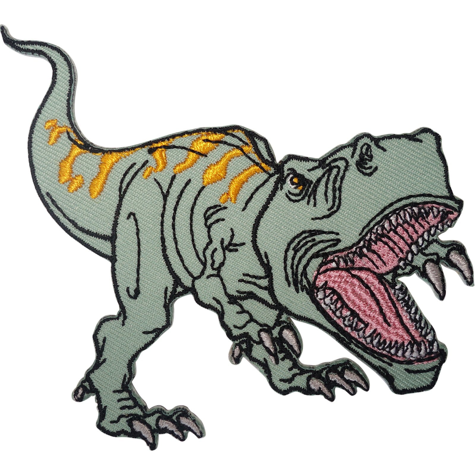 T Rex Patch Iron Sew On Cloth TRex Dinosaur Embroidered Badge Tyrannos