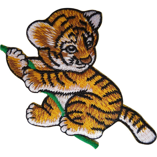 Tiger Patch Iron Sew On Clothes Bag Embroidered Badge Animal Embroidery Applique