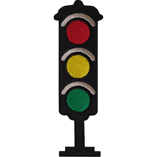 Traffic Light Iron On Patch Sew On Lights Embroidered Badge Embroidery Applique