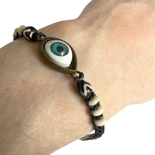 Turkish Evil Eye Bracelet Wristband Bangle Womens Girls Mens Boys Kids Ladies All Seeing Eye of Providence Jewellery