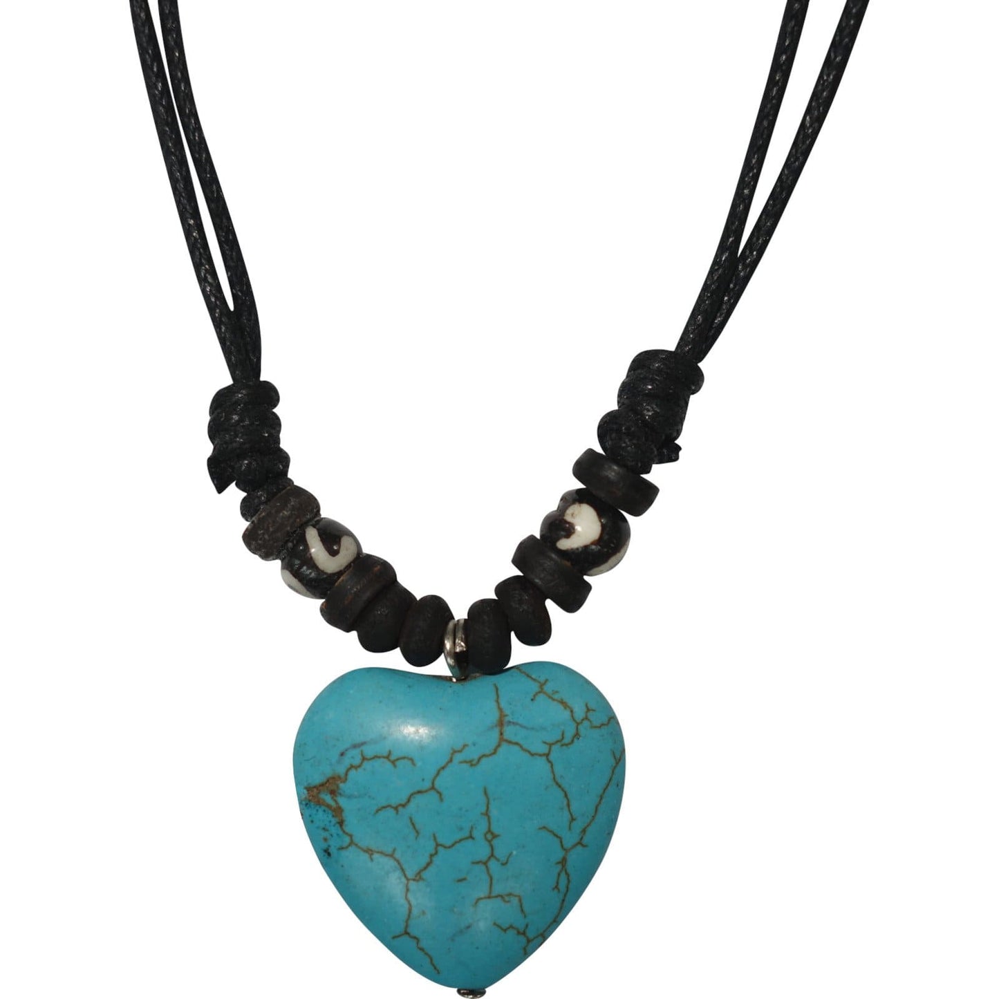 Turquoise Heart Pendant Chain Necklace Choker Womens Ladies Girls Kids Jewellery