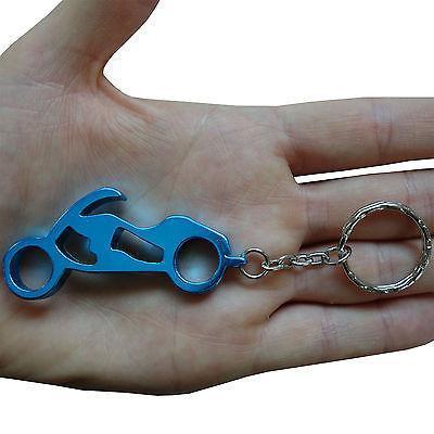 Turquoise Motorcycle Motorbike Chopper Bottle Opener Keyring Keychain Keyfob Toy Turquoise Motorcycle Motorbike Chopper Bottle Opener Keyring Keychain Keyfob Toy