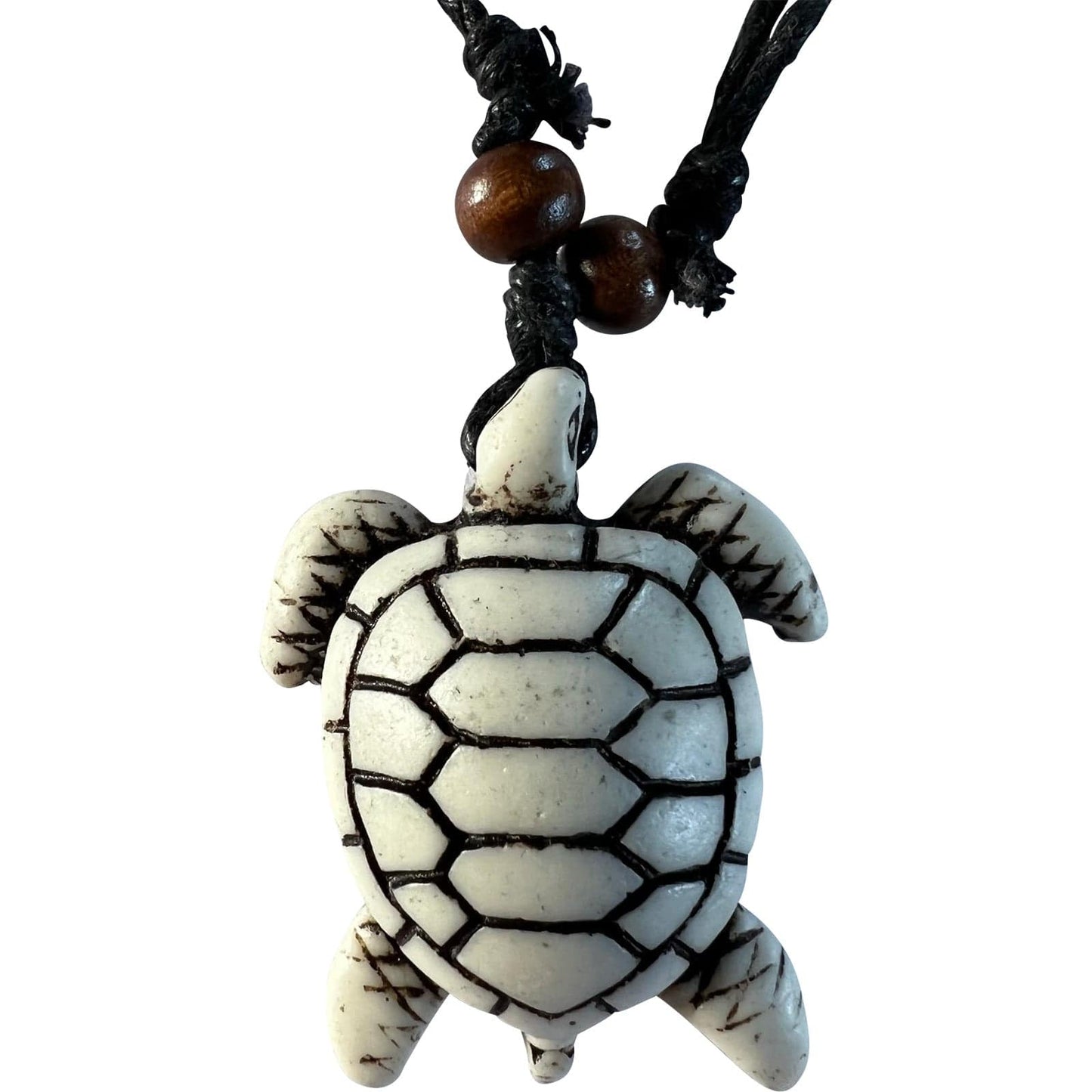 Turtle Pendant Black Cord Chain Necklace Womens Mens Girls Boys Surfer Jewellery