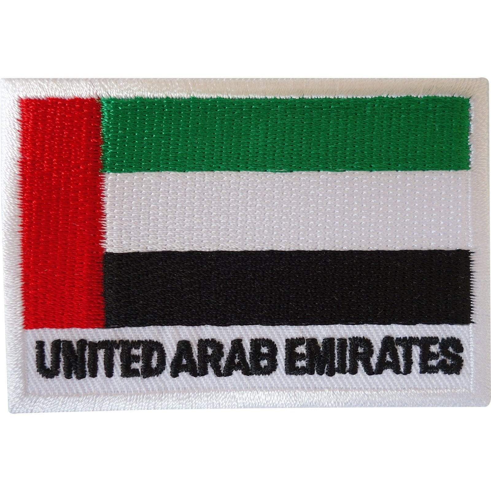 UNITED ARAB EMIRATES Flag Patch Iron / Sew On Clothes Bag UAE Embroide
