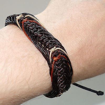 Wax Cotton Urban Tribal Surfer Bracelet Wristband Bangle Mens Ladies Boys Girls Wax Cotton Urban Tribal Surfer Bracelet Wristband Bangle Mens Ladies Boys Girls
