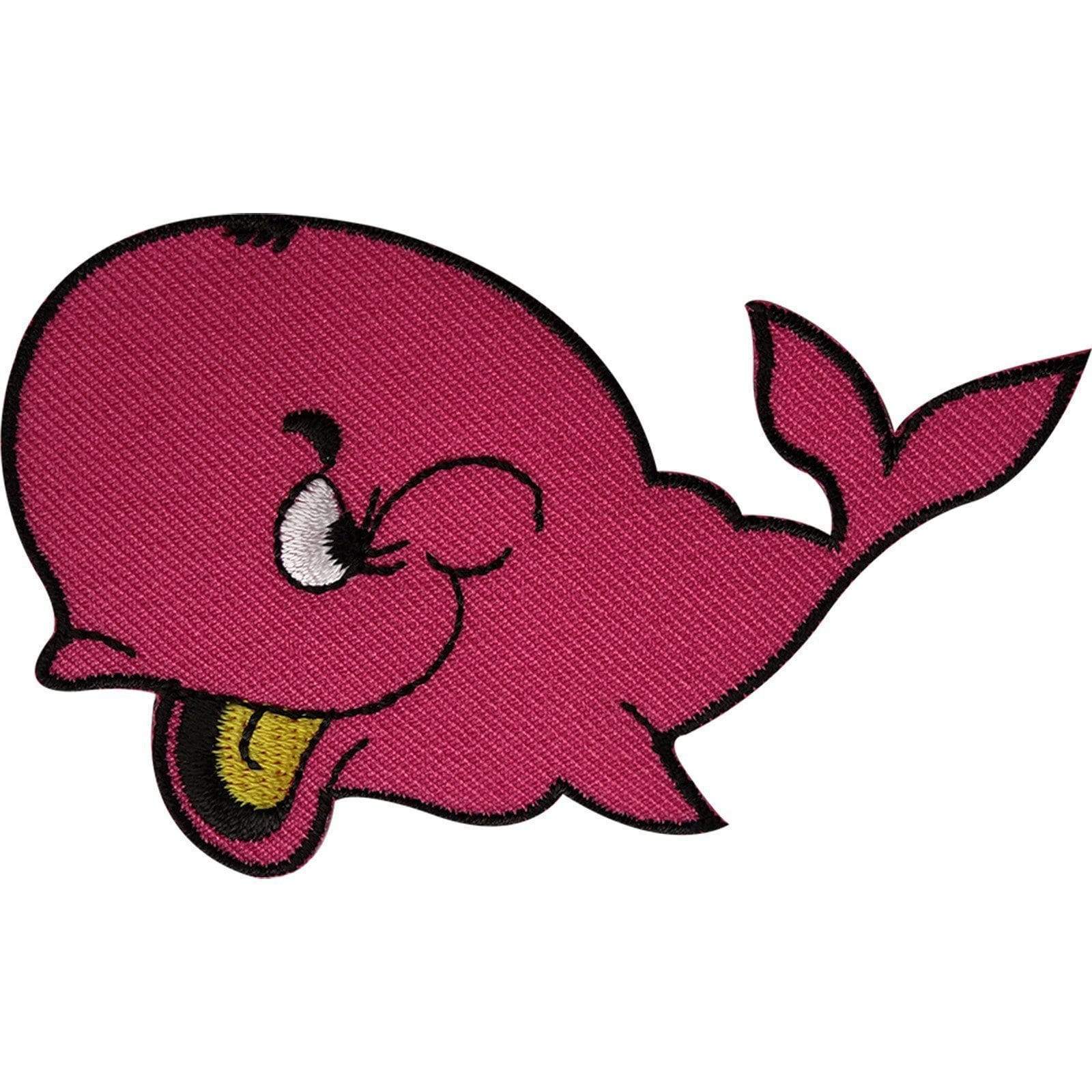 Whale Patch Iron Sew On Clothes Bag Embroidered Badge Fish Embroidery Applique