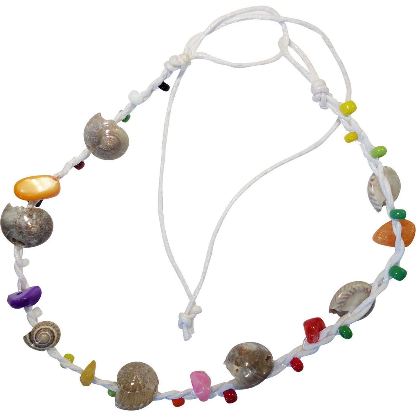 White Anklet Ankle Bracelet Foot Chain Womens Girls Ladies Shell Beads Jewellery