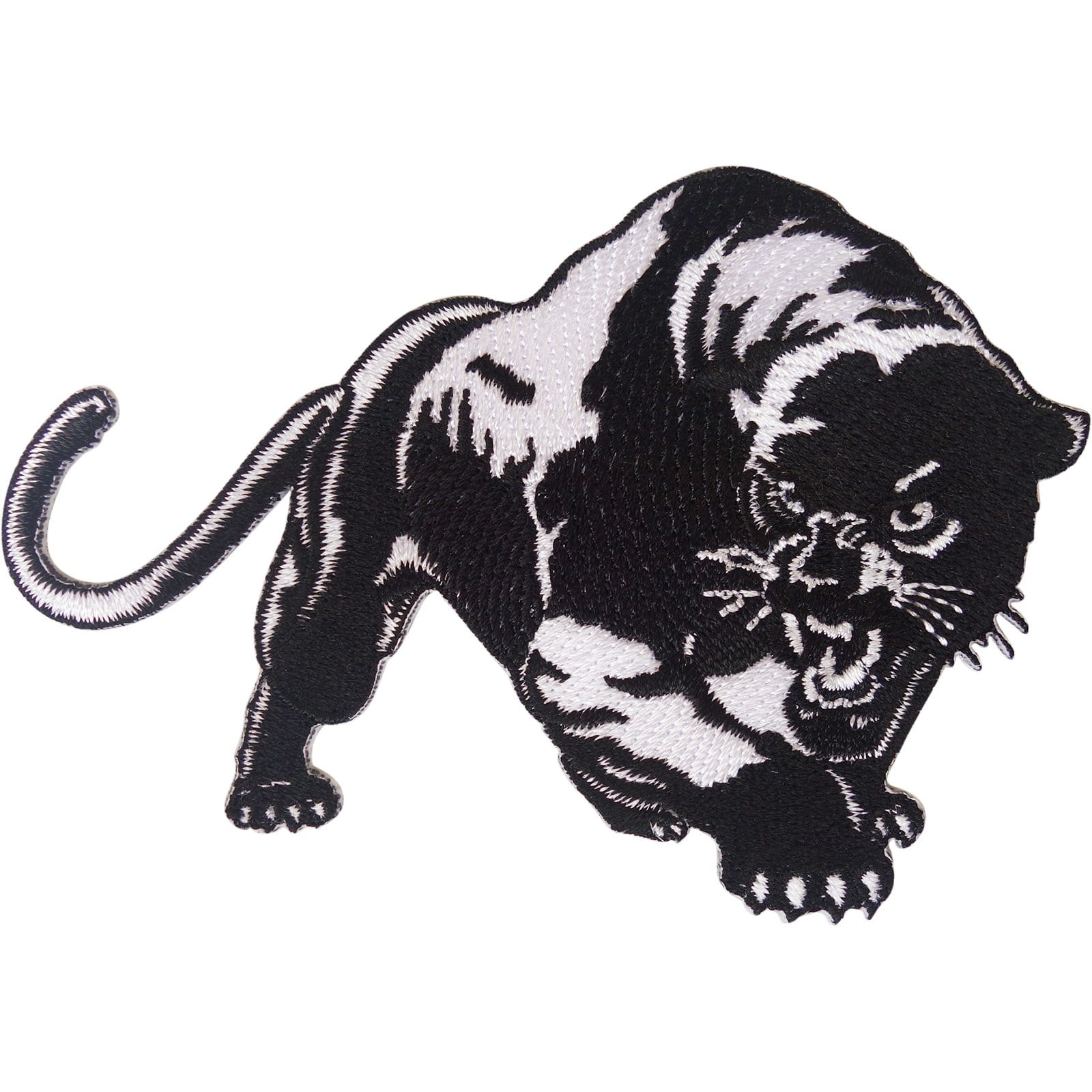 White Black Panther Patch Iron Sew On T Shirt Bag Jacket Jeans Embroidered Badge