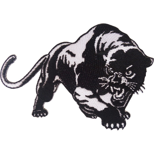 White Black Panther Patch Iron Sew On T Shirt Bag Jacket Jeans Embroidered Badge