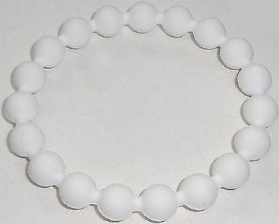 White Rubber Ball Friendship Charm Bracelet Wristband Bangle Women's Jewellery White Rubber Ball Friendship Charm Bracelet Wristband Bangle Women's Jewellery