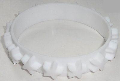 White Rubber Silicone Stars Cuff Bracelet Wristband Bangle Mens Womens Jewellery