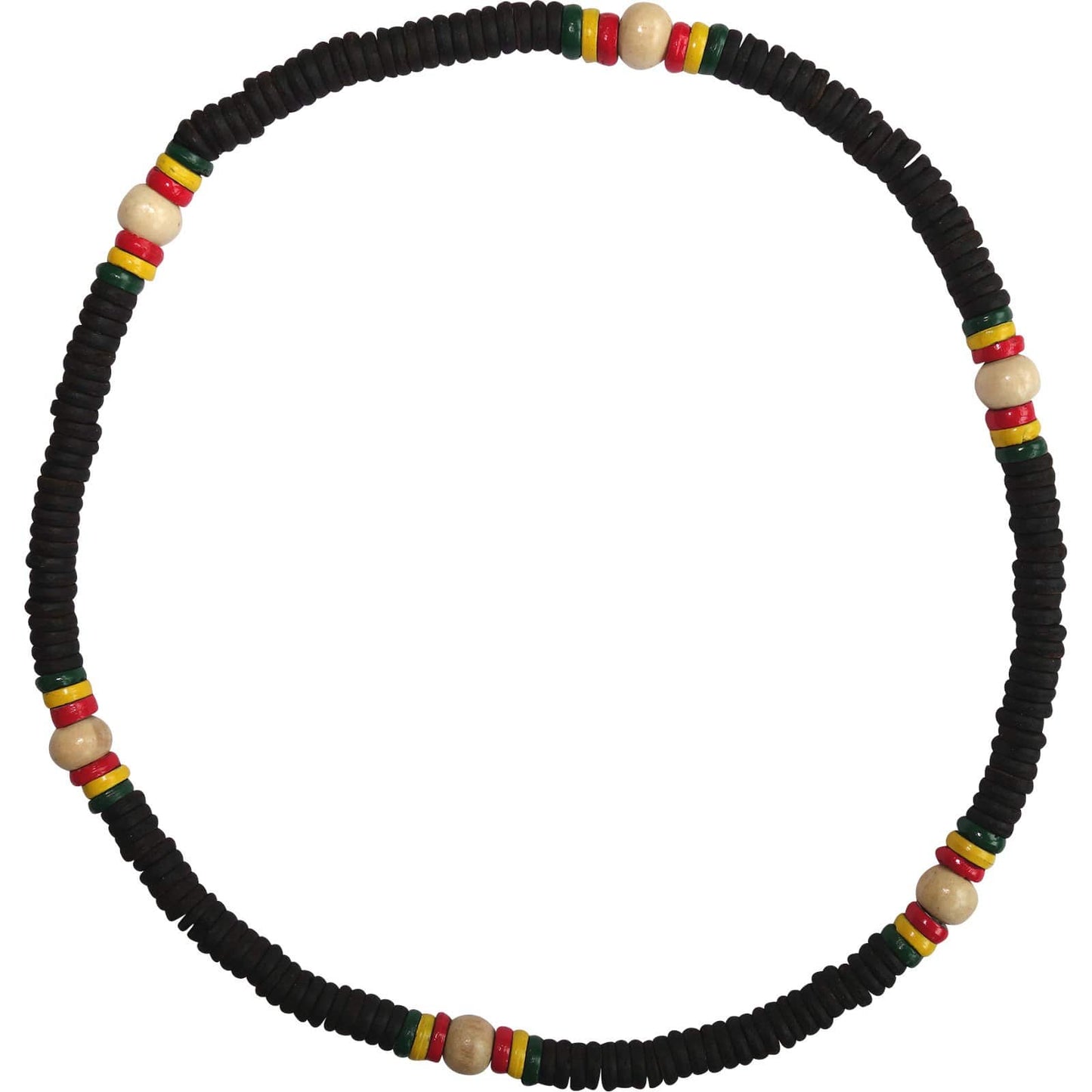 Wood Bead Necklace Chain Mens Womens Girls Boys Rasta Reggae Wooden Jewellery