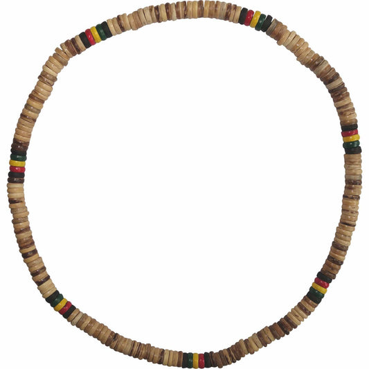 Wooden Necklace Chain Mens Womens Boys Girls Wood Rasta Surfer Beach Jewellery