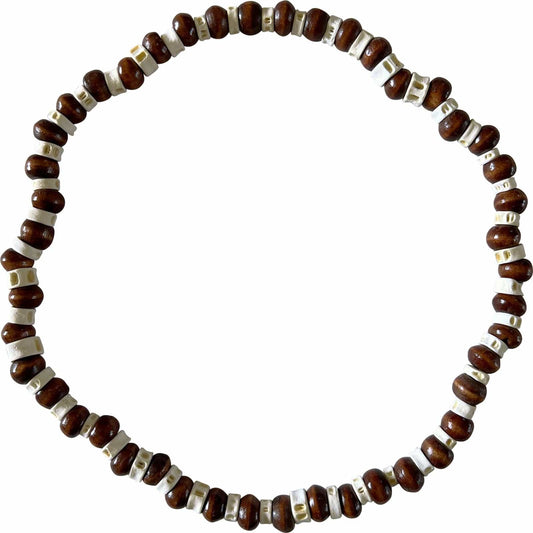 Wooden Necklace Chain Mens Womens Childrens Surfer Wood Beach Handmade Jewellery