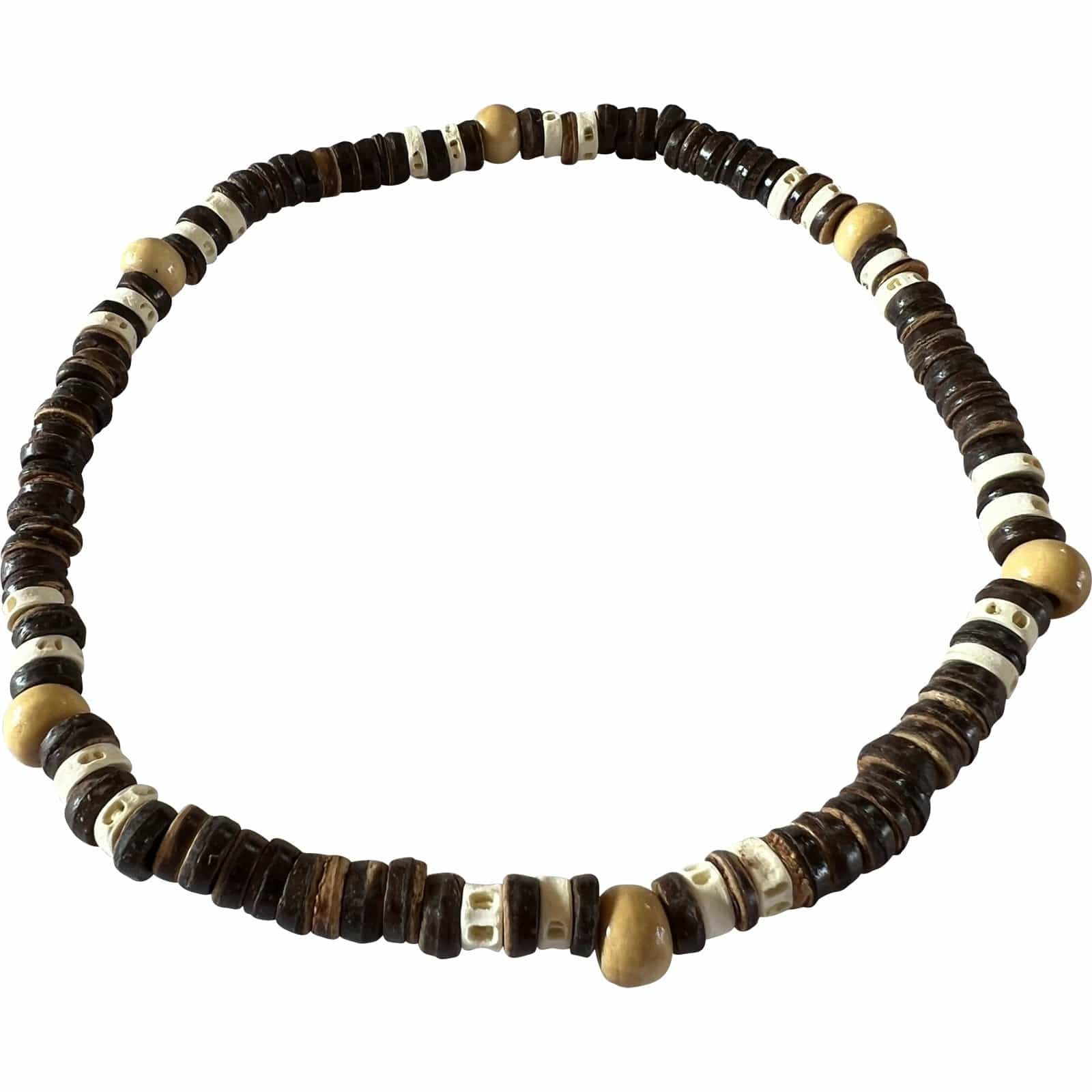 Wooden Necklace Chain Mens Womens Kids Beach Surfer Jewelry Handmade Jewellery