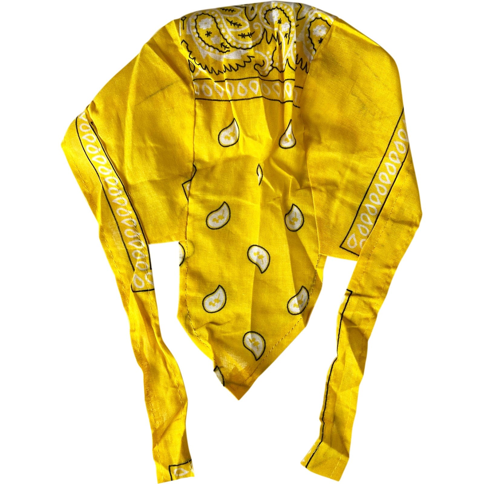 Yellow Bandana Zandana Hairband Headband Headscarf Durag Hair Head Band Hat Cap