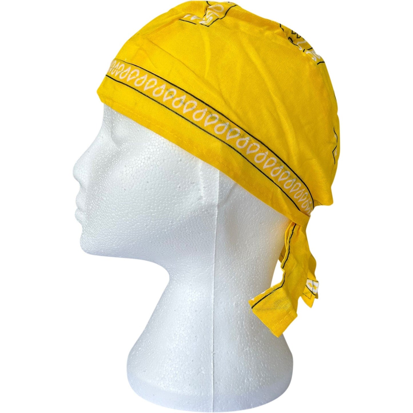 Yellow Bandana Zandana Hairband Headband Headscarf Durag Hair Head Band Hat Cap