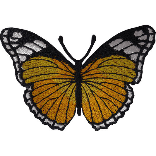 Yellow Butterfly Patch Iron Sew On Jeans Dress T Shirt Skirt Embroidered Badge