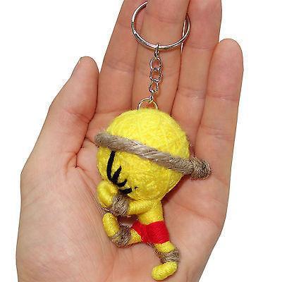 Yellow Thai Boxing Voodoo Doll Boxer Keyring Keychain Key Ring Fob Bag Charm Toy Yellow Thai Boxing Voodoo Doll Boxer Keyring Keychain Key Ring Fob Bag Charm Toy