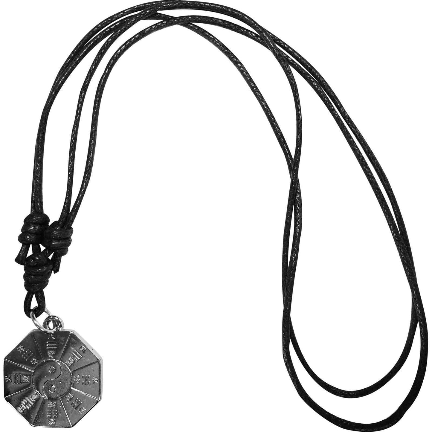 Yin and Yang Bagua Octagon Pendant Chain Necklace Mens Womens Ladies Jewellery