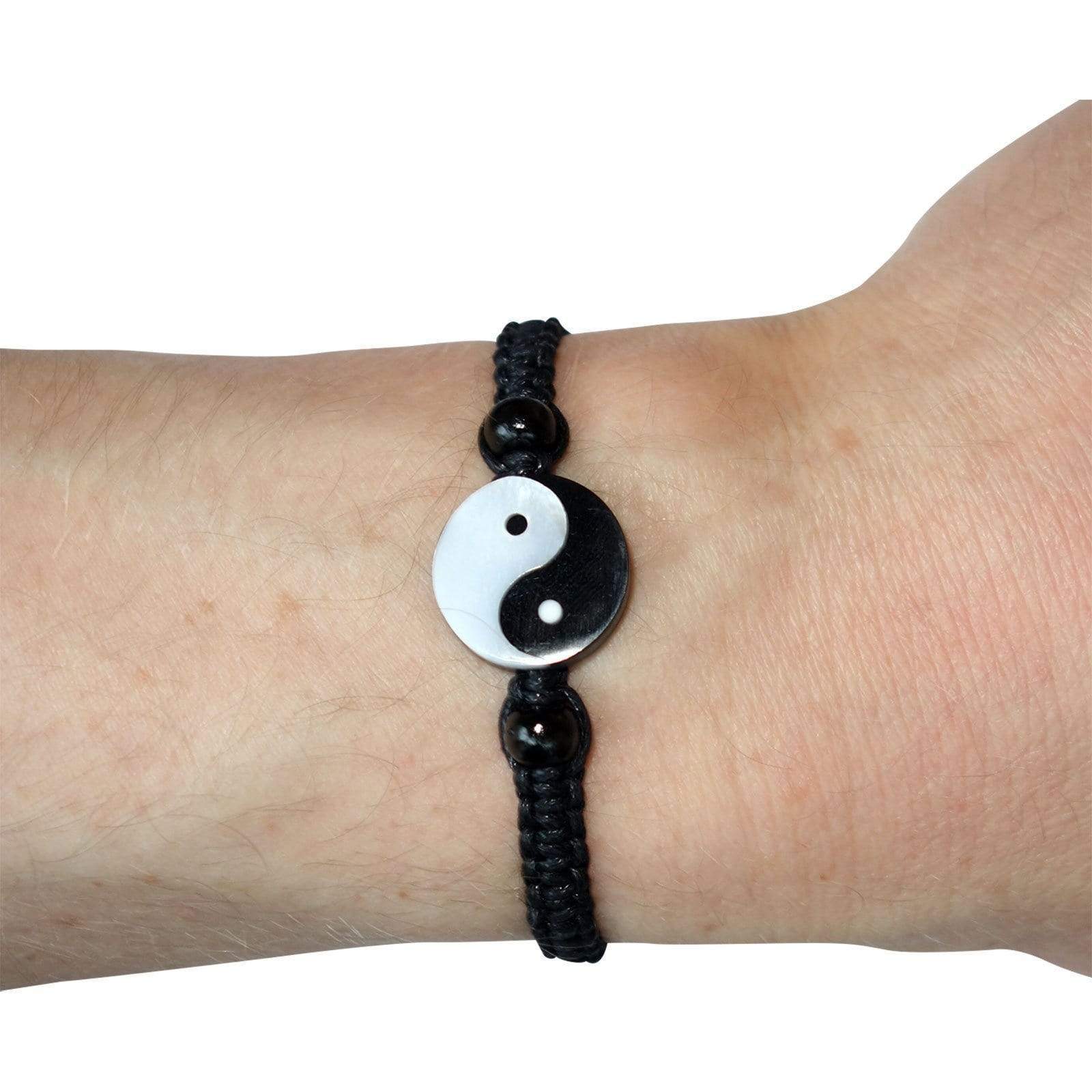 Yin and Yang Bracelet Wristband Bangle Mens Womens Ladies Boys Girls Jewellery